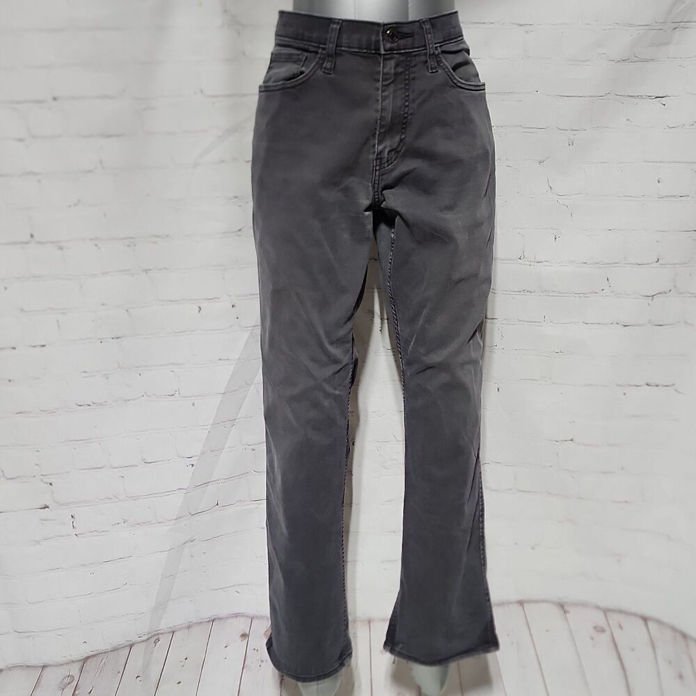 Dockers Men's W33 L30 Gray Straight Fit Casual Pants
